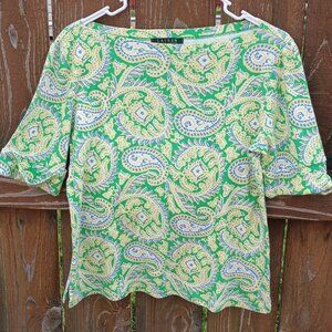 Ralph Lauren Paisley Top Sz. MP